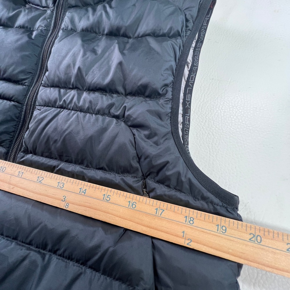 RLX Ralph Lauren Vest Women Medium Black Puffer Down Quilted Lightweight Feather - Picture 7 of 10